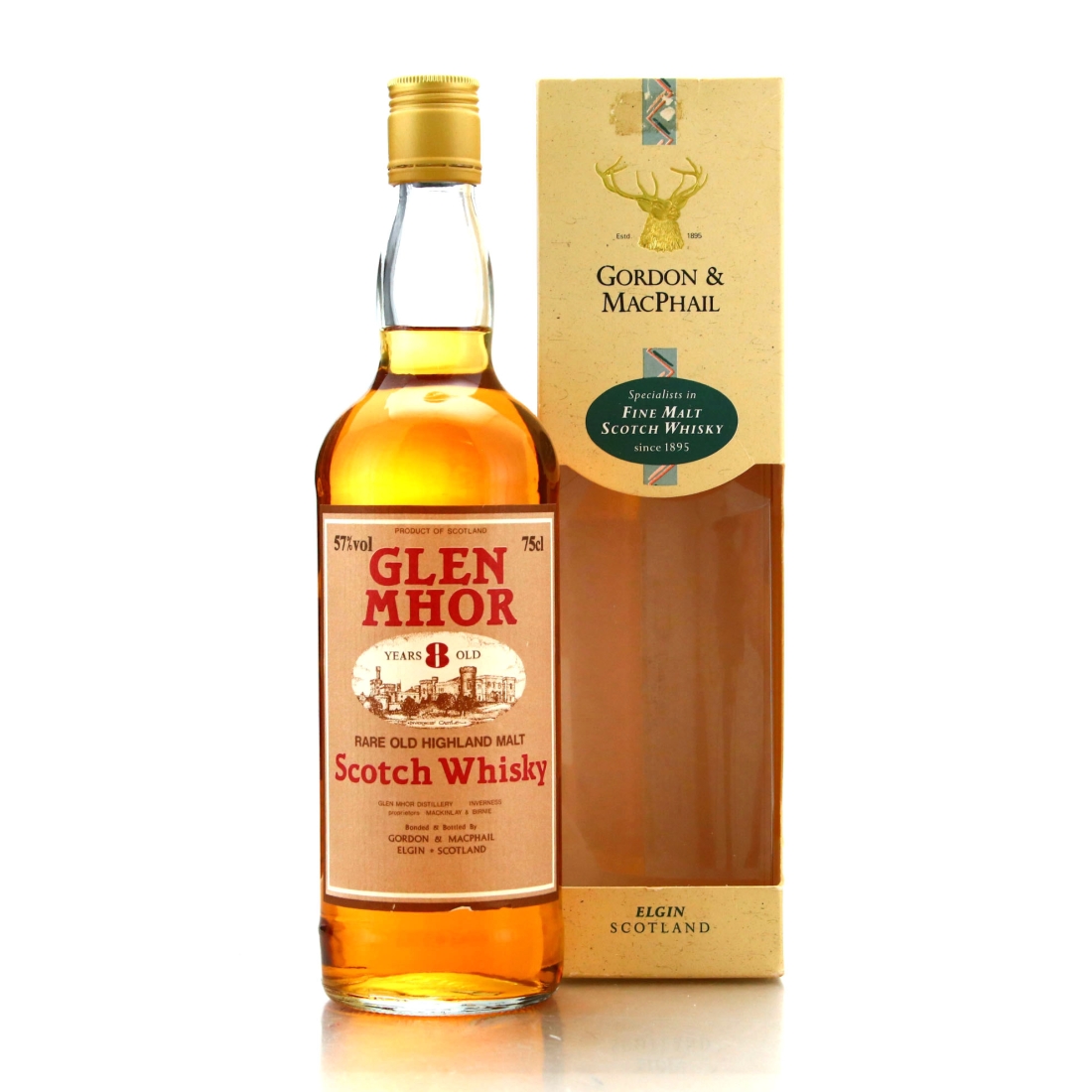 Glen Mhor 8 Year Old Gordon and MacPhail 57%
