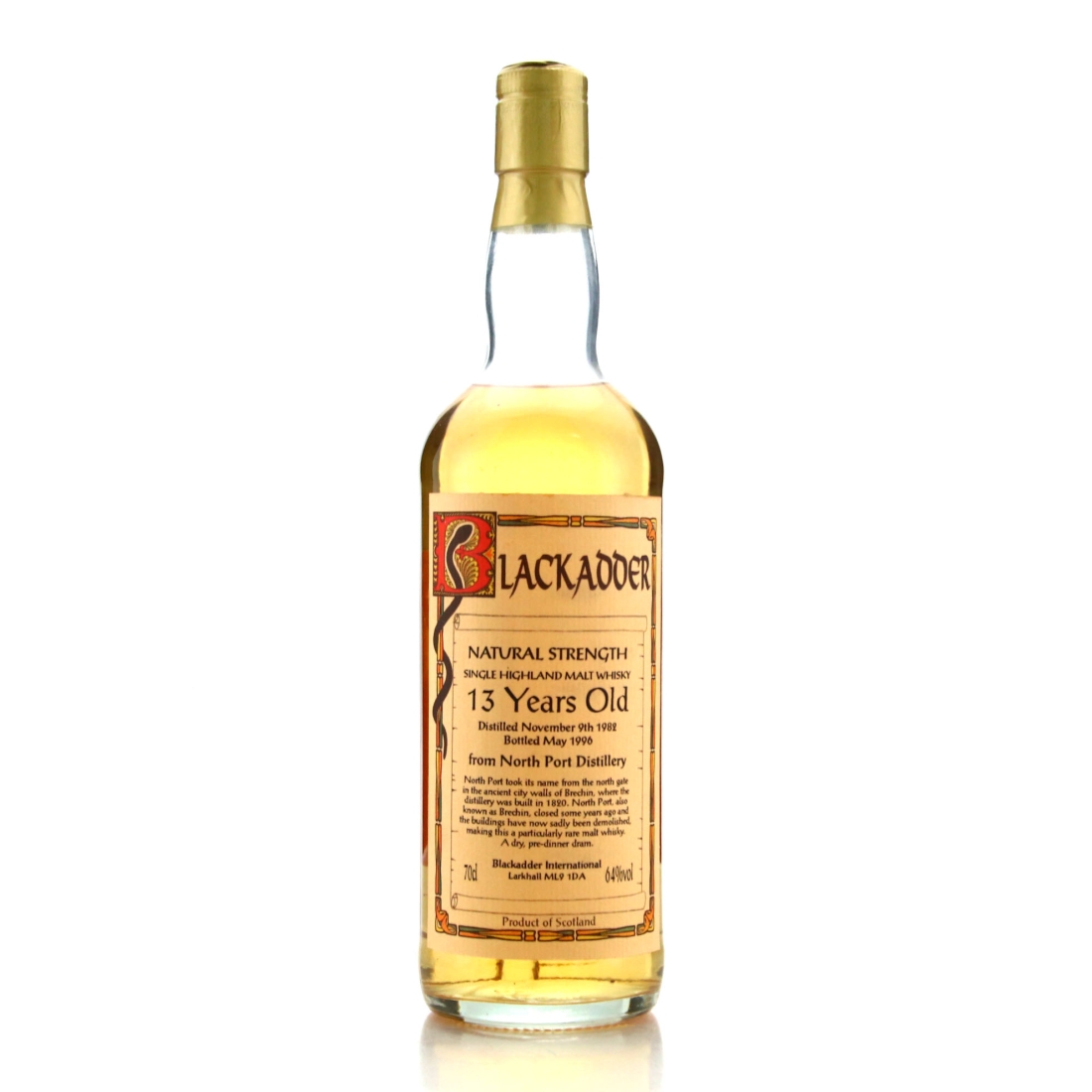 North Port 1982 Blackadder 13 Year Old Natural Strength