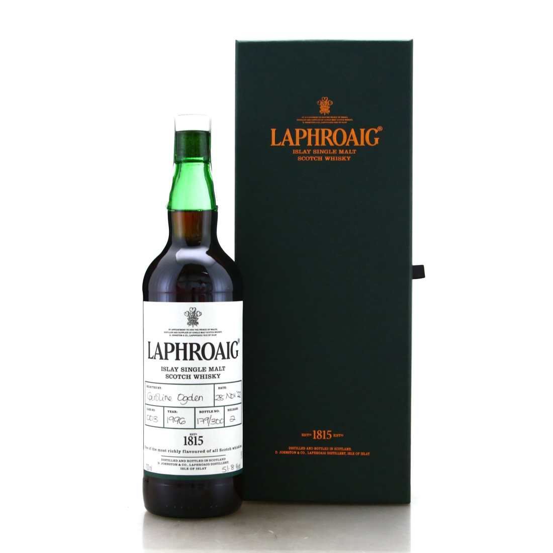 Laphroaig 1996 Hand Filled Cask #003 / Release 2 