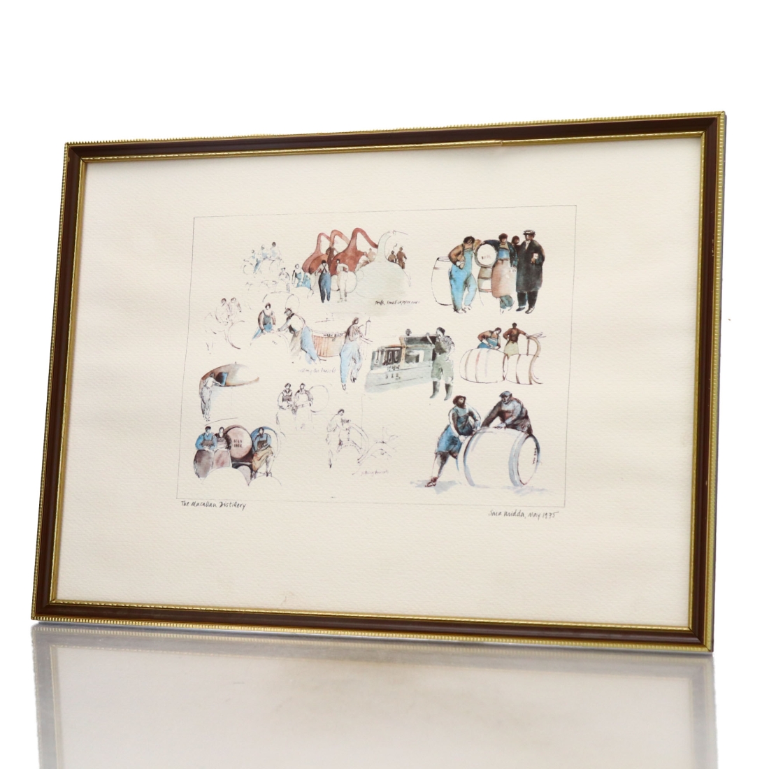 Macallan Easter Elchies Sara Midda 1975 Watercolour Print