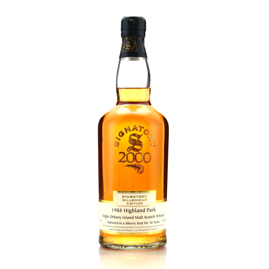Highland Park 1988 Signatory Vintage 10 Year Old Millennium Edition