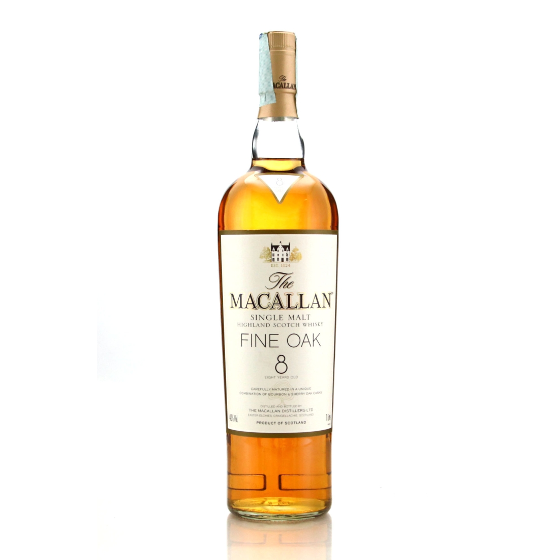 Macallan 8 Year Old Fine Oak 1 Litre pre-2008