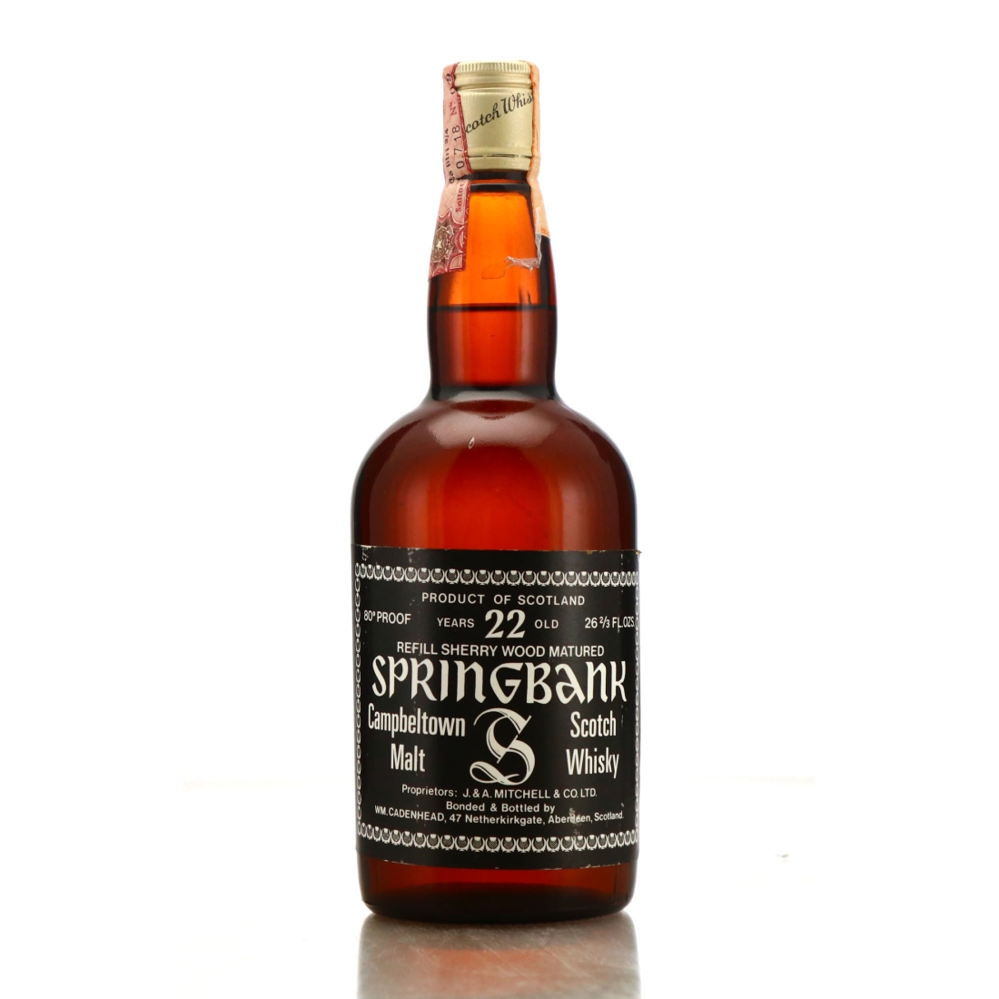 Springbank 22 Year Old Cadenhead's 1970s