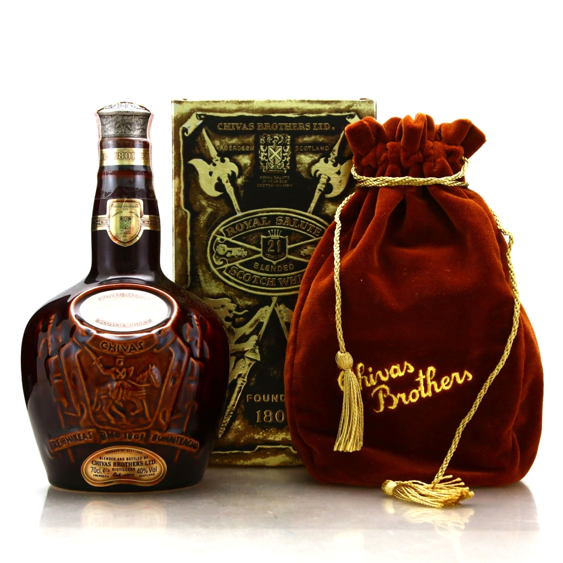 Chivas Royal Salute 21 Year Old Brown Flagon 1980s