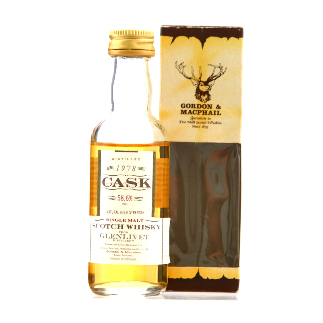 Glenlivet 1978 Gordon and MacPhail Cask Strength Miniature