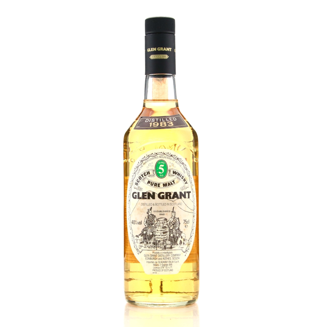 Glen Grant 1983 5 Year Old / Seagram Italia Import