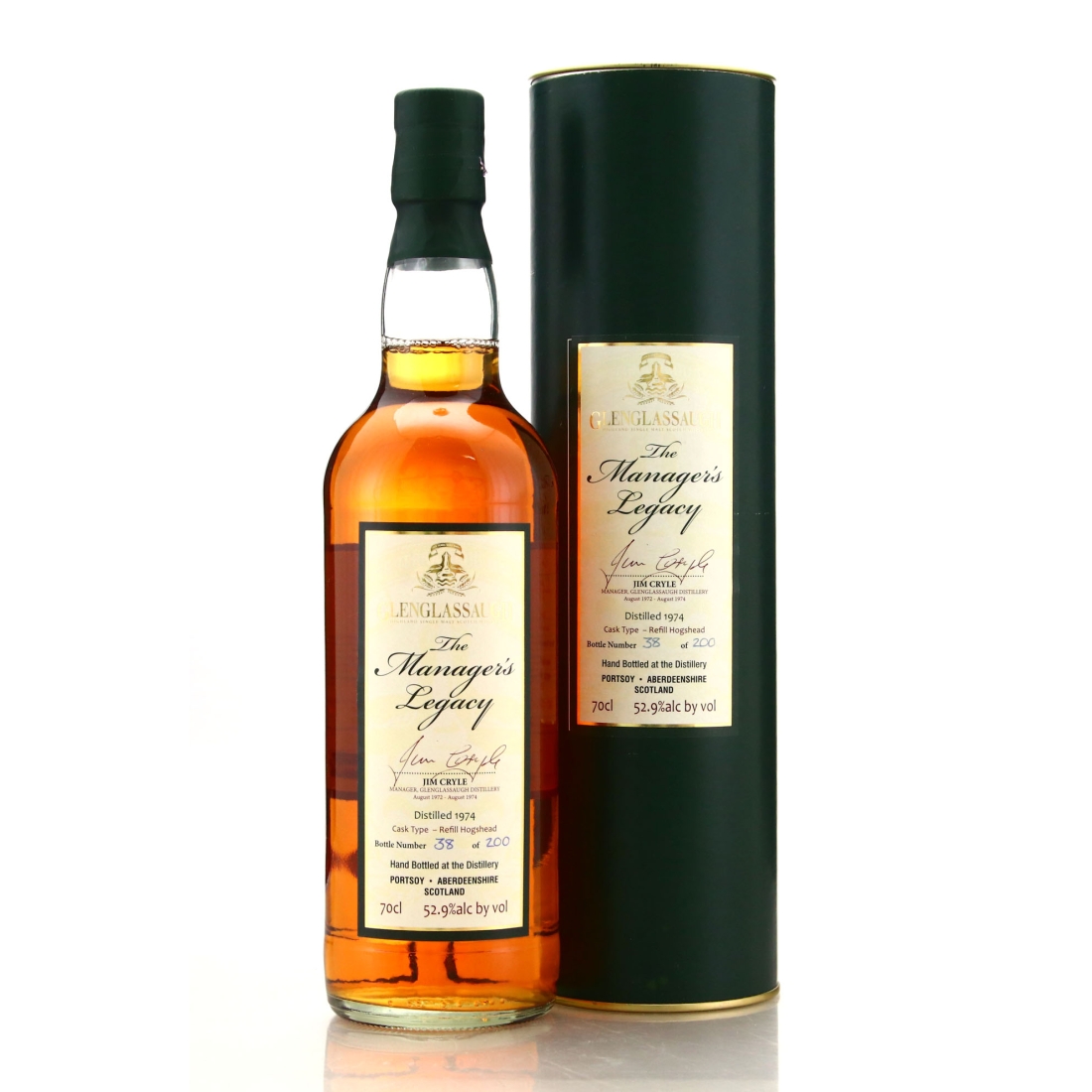 Glenglassaugh 1974 Manager's Legacy Jim Cryle