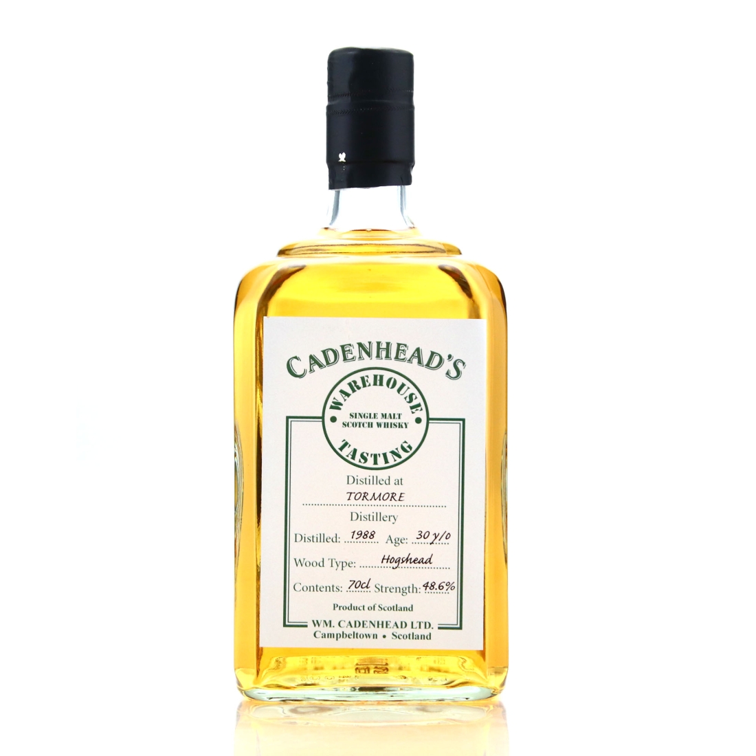 Tormore 1988 Cadenhead's 30 Year Old Warehouse Tasting