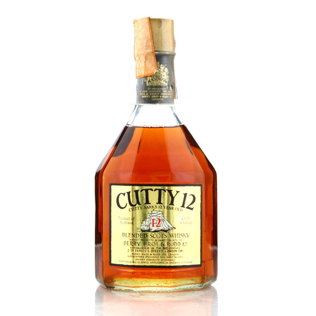 Cutty Sark 12 Year Old Scots Whisky 1970s