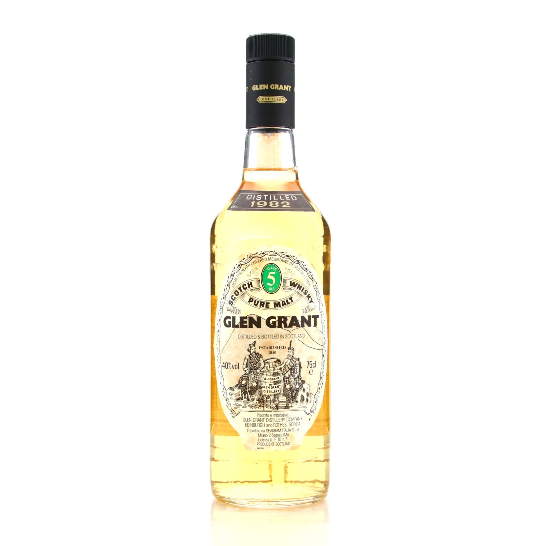 Glen Grant 1982 5 Year Old / Seagram Italia Import