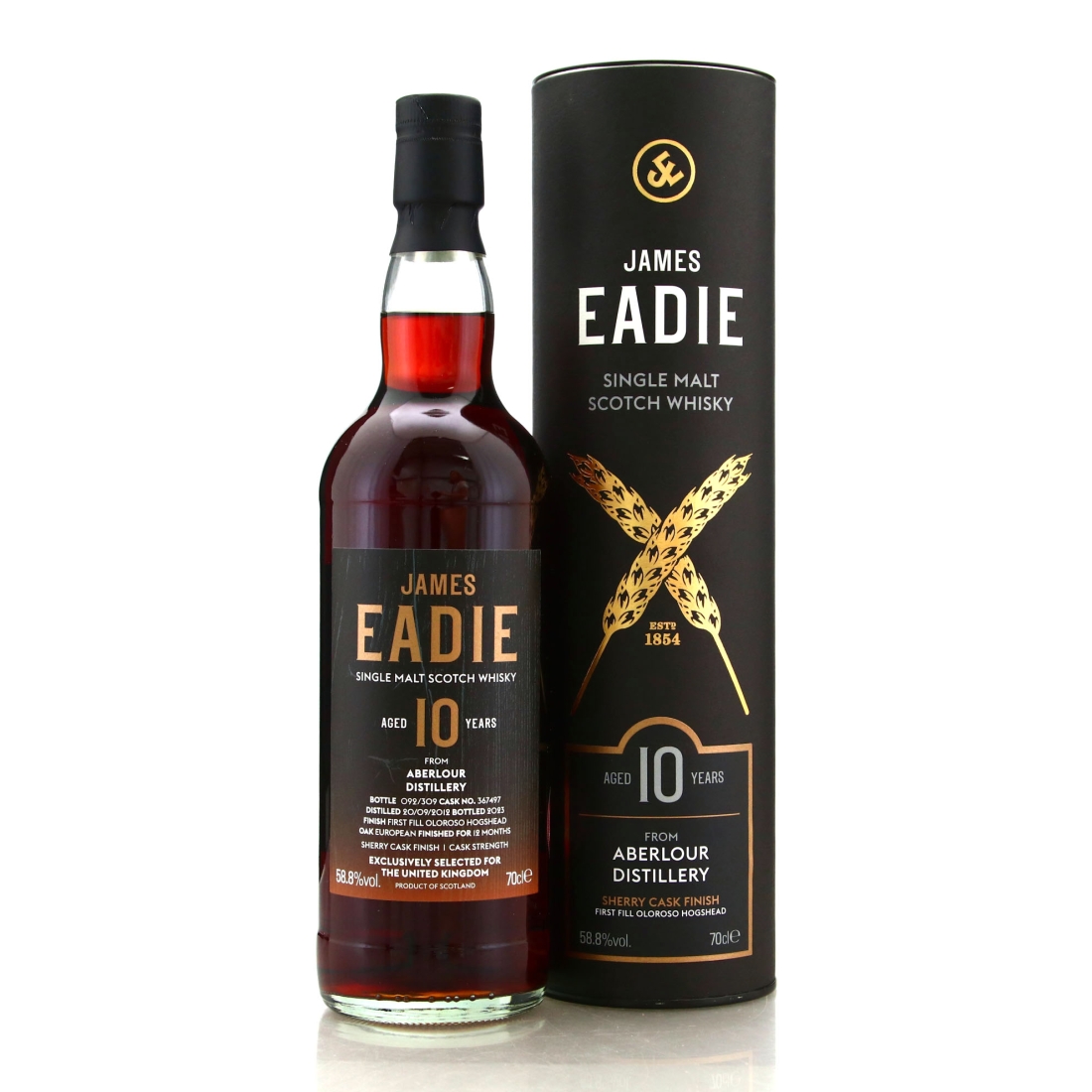 Aberlour 2012 James Eadie 10 Year Old Sherry Cask