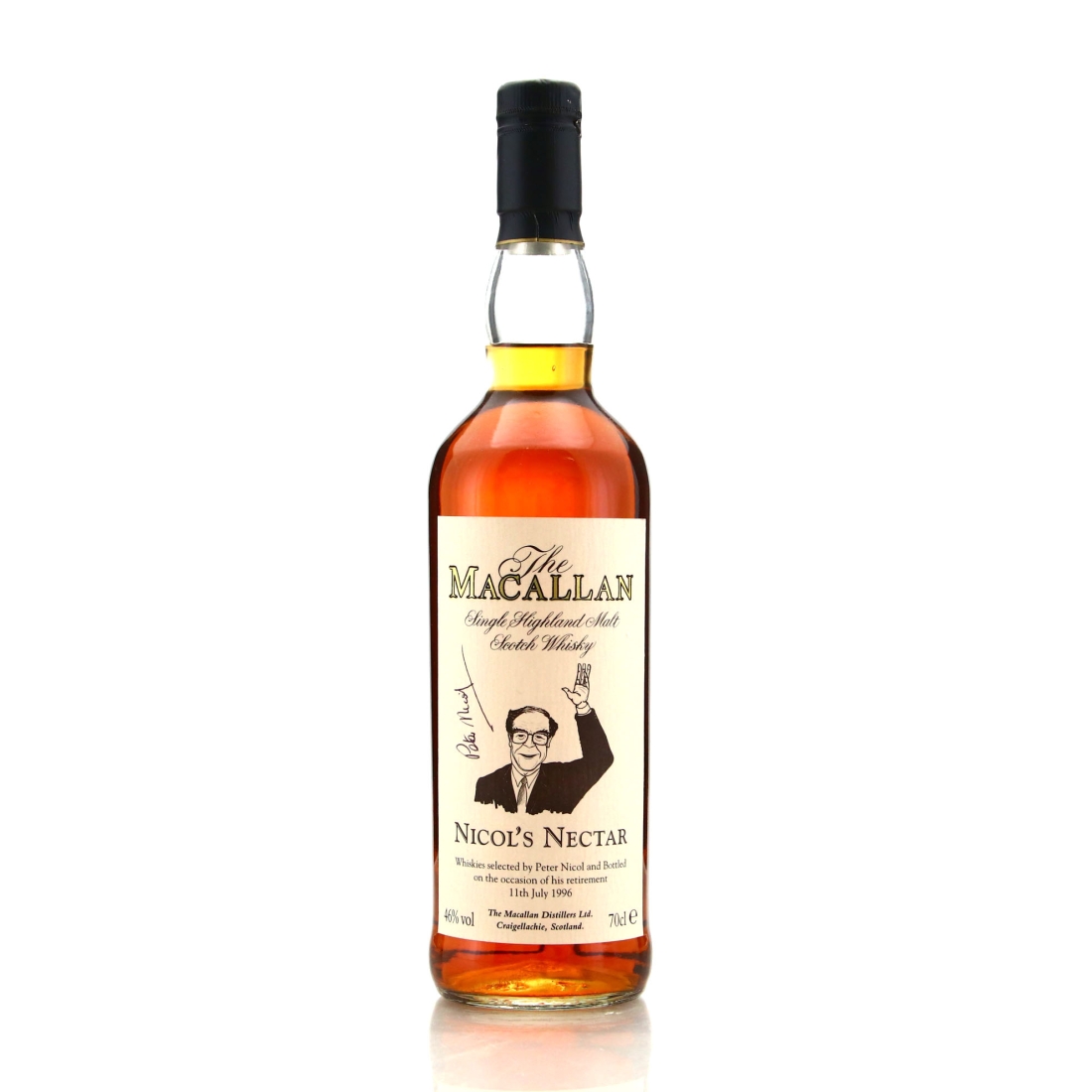 Macallan Nicol's Nectar / Signed by Peter Nicol
