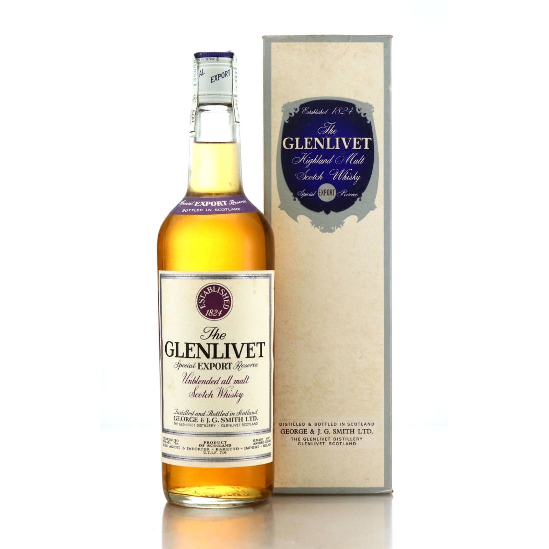 Glenlivet Special Export Reserve 1970s / Barretto Import