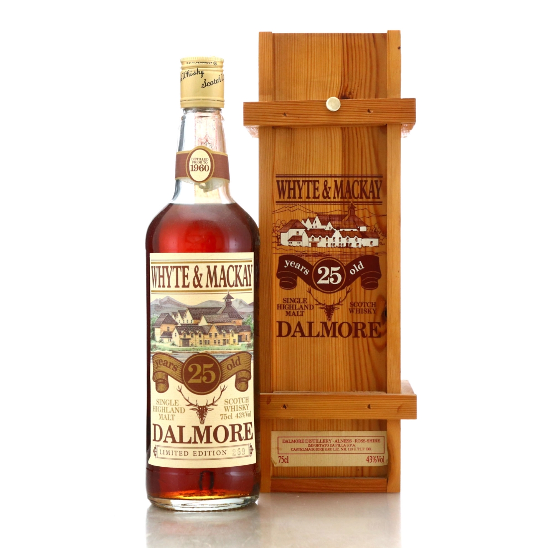 Dalmore 1960 Whyte and Mackay 25 Year Old