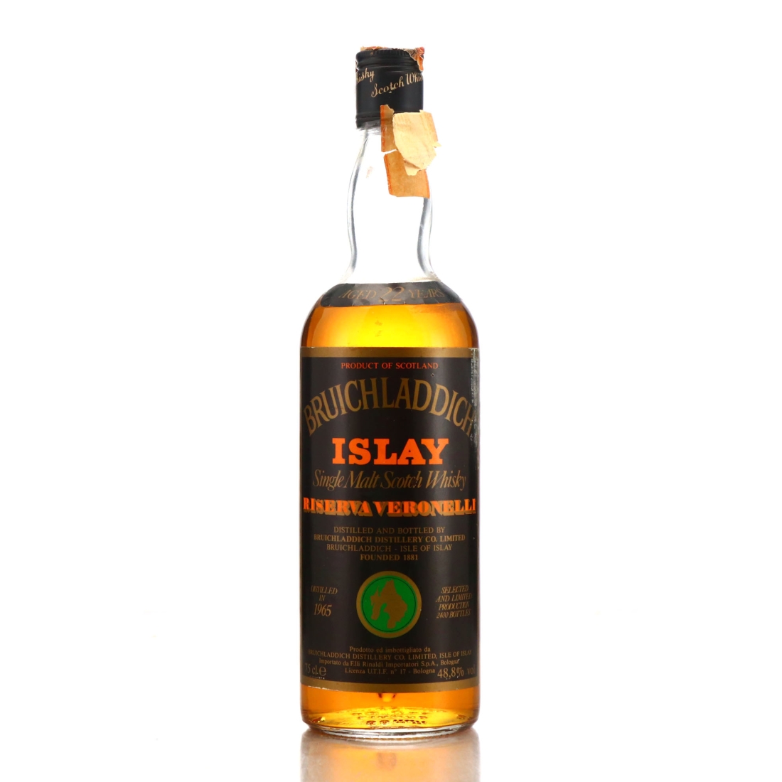 Bruichladdich 1965 Riserva Veronelli 22 Year Old / Rinaldi Import