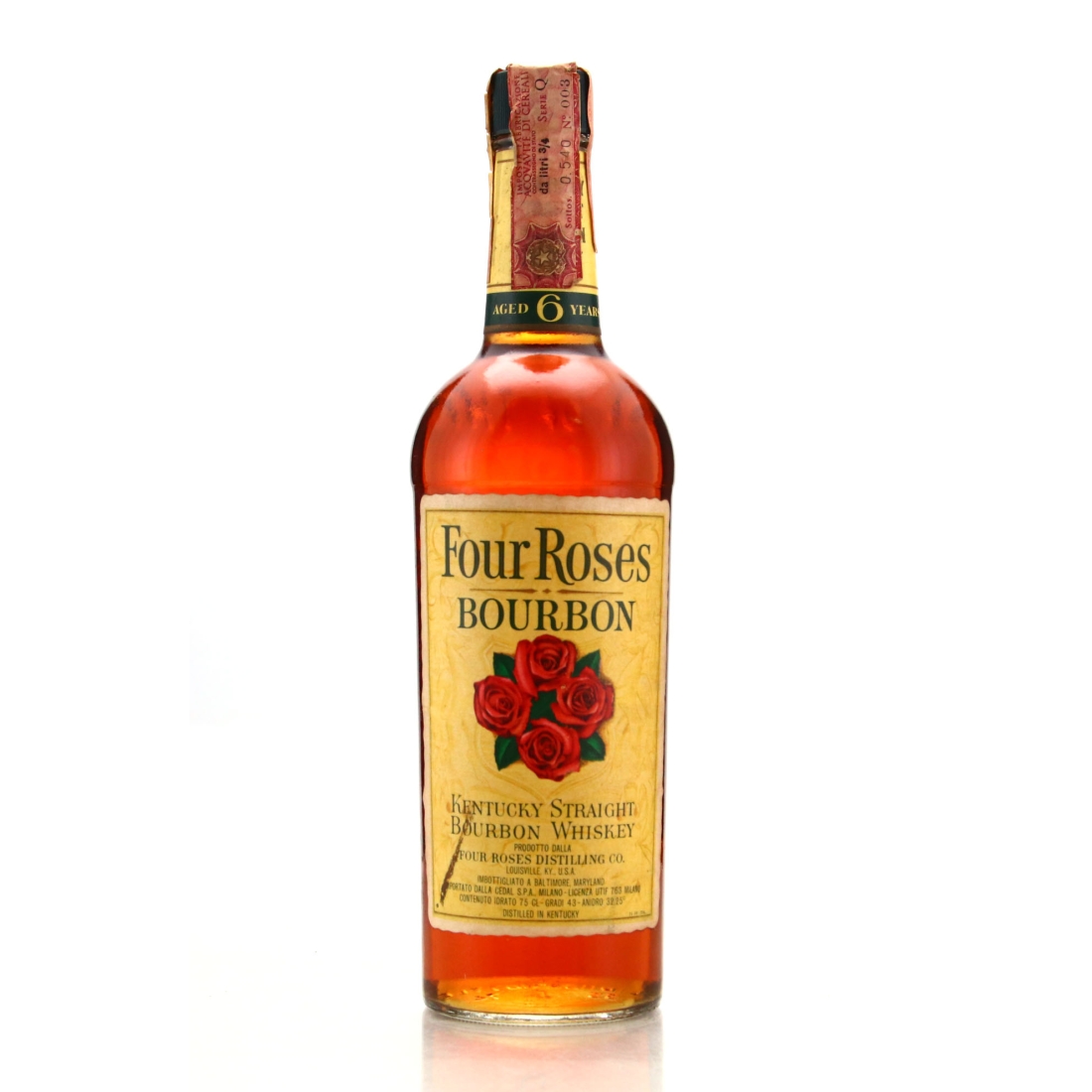 Four Roses 6 Year Old Kentucky Straight Bourbon 1974