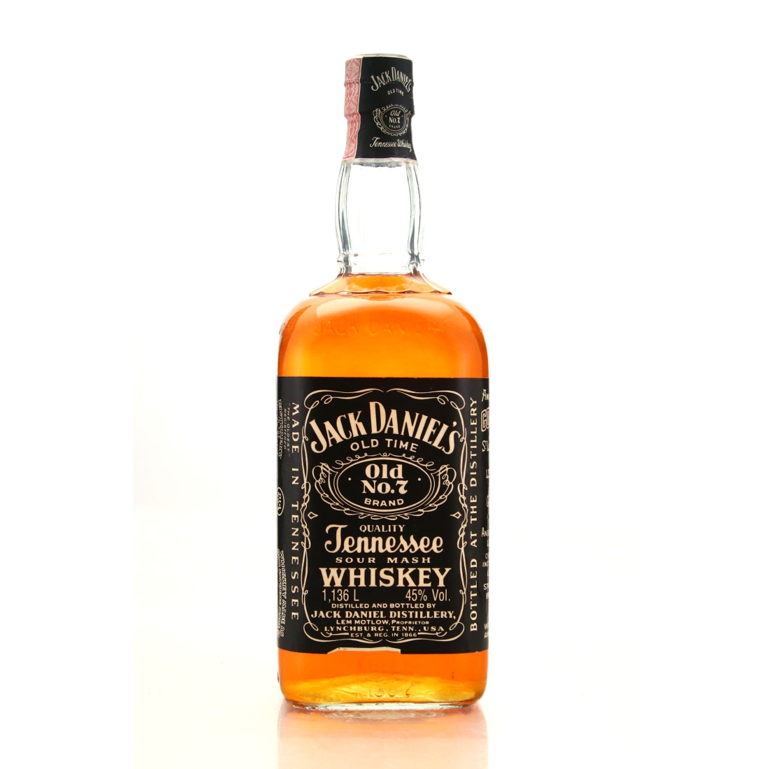 Jack Daniel's Old No.7 Brand 90 Proof 1.136 Litre 1980s