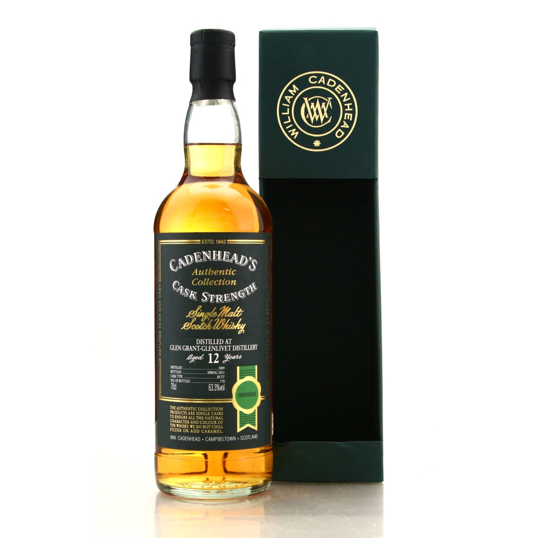 Glen Grant 2009 Cadenhead's 12 Year Old