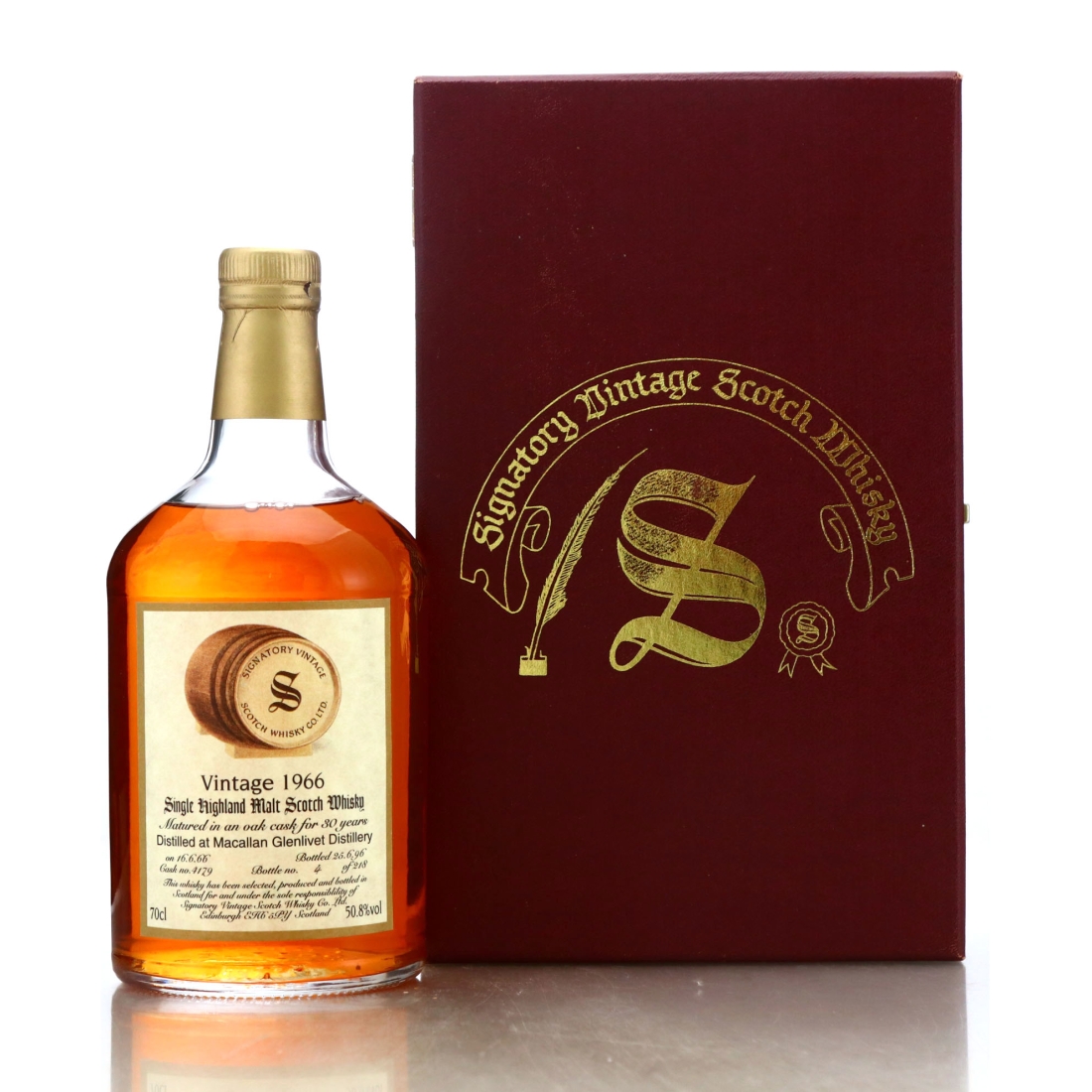 Macallan 1966 Signatory Vintage 30 Year Old #4179 / Bottle No.4