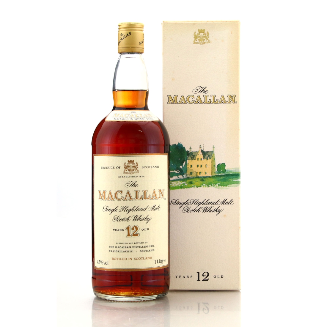 Macallan 12 Year Old 1 Litre 1980-90s