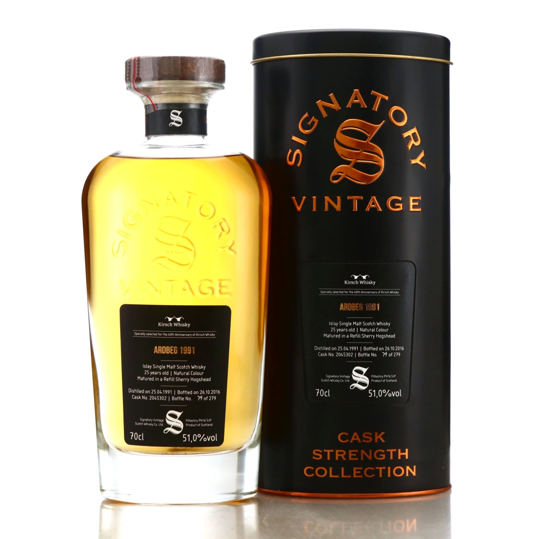 Ardbeg 1991 Signatory Vintage 25 Year Old Cask Strength / Kirsch 40th Anniversary