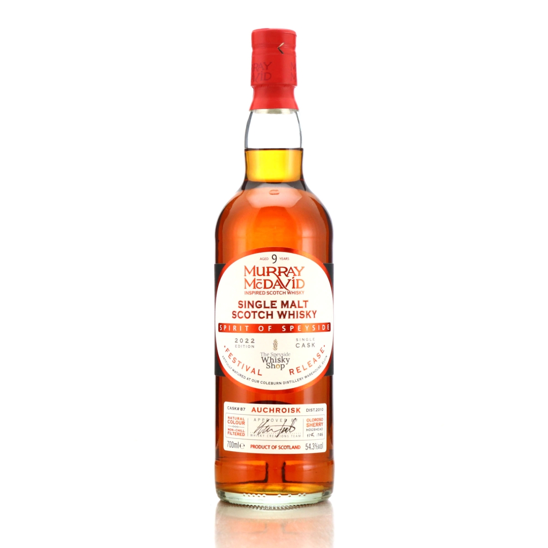 Auchroisk 2010 Murray McDavid 9 Year Old / Spirit of Speyside Festival 2022