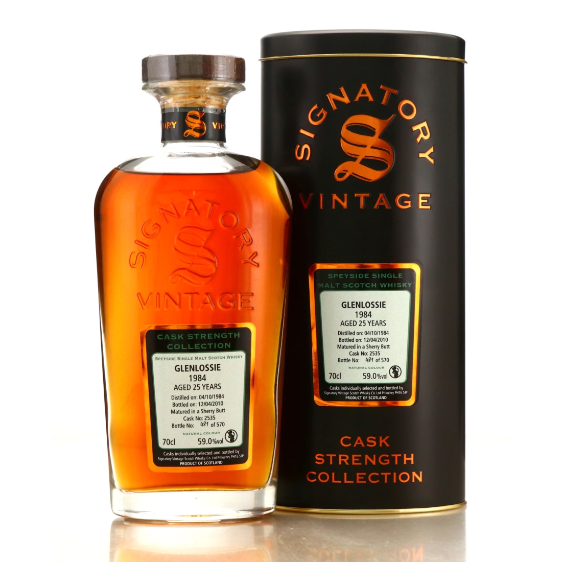 Glenlossie 1984 Signatory Vintage 25 Year Old Cask Strength