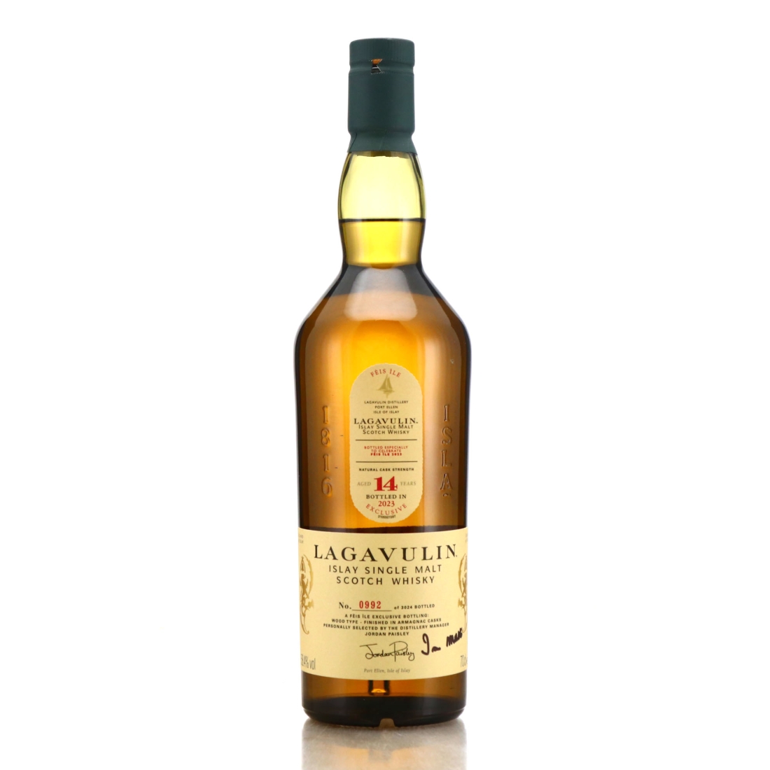 Lagavulin 14 year Old Cask Strength Signed / Feis Ile 2023