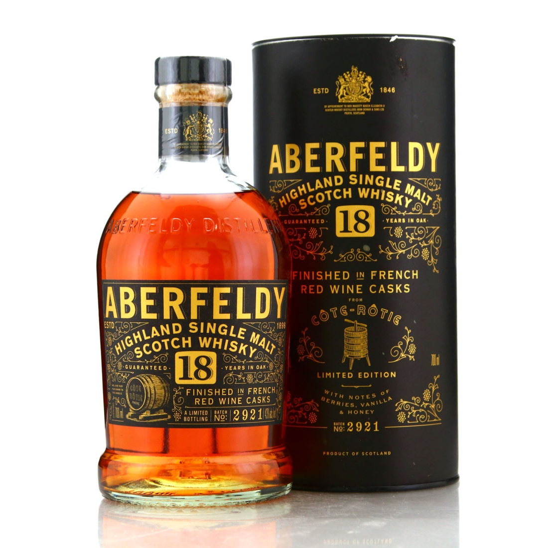 Aberfeldy 18 Year Old Red Wine Finish Batch #2921