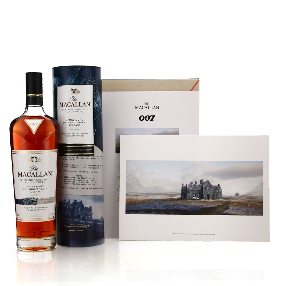 Macallan James Bond 60th Anniversary Release / Decade 6 - includes Print