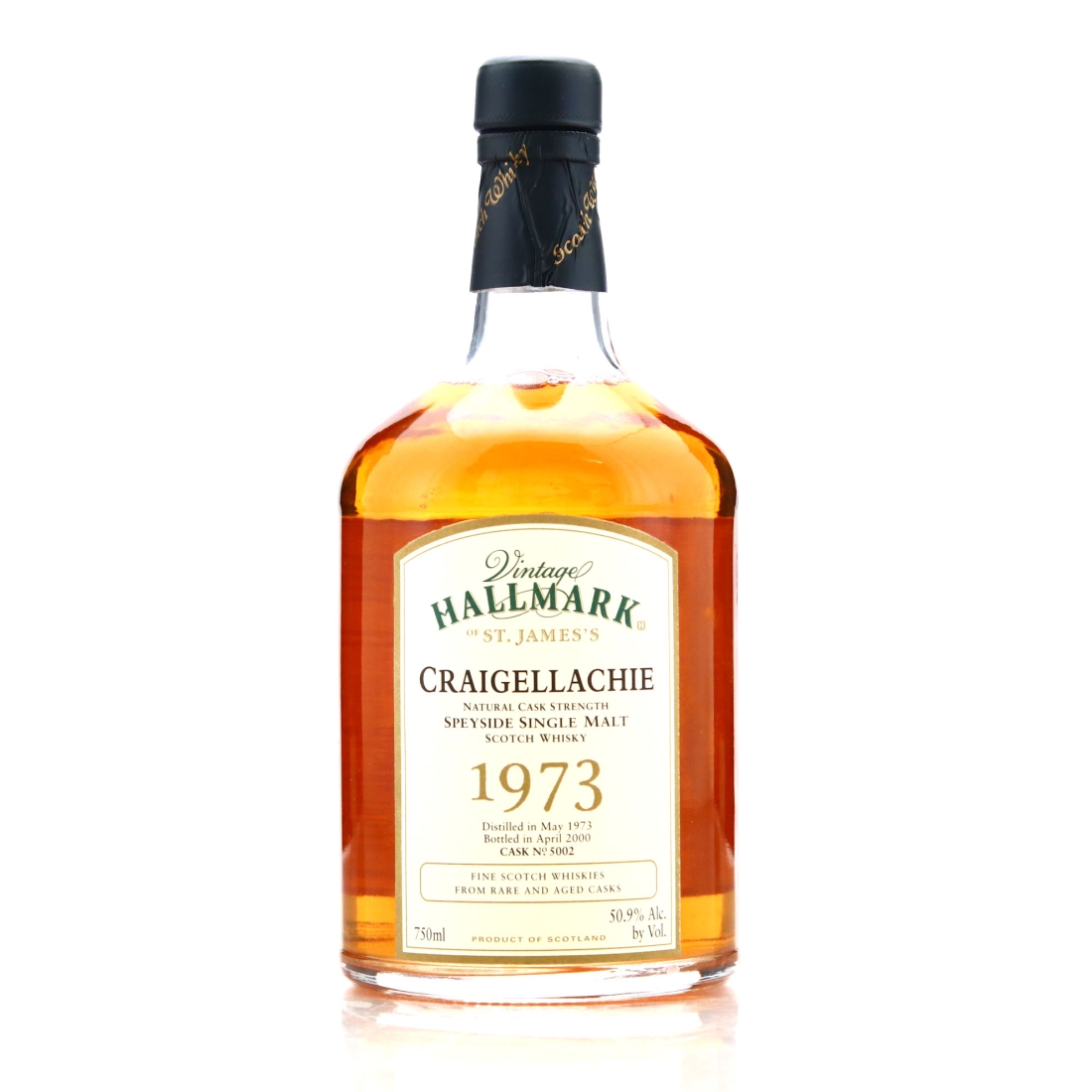 Craigellachie 1973 Hallmark of St James 75cl / US Import