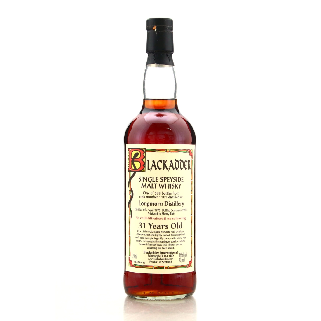 Longmorn 1972 Blackadder 31 Year Old 75cl / US Import