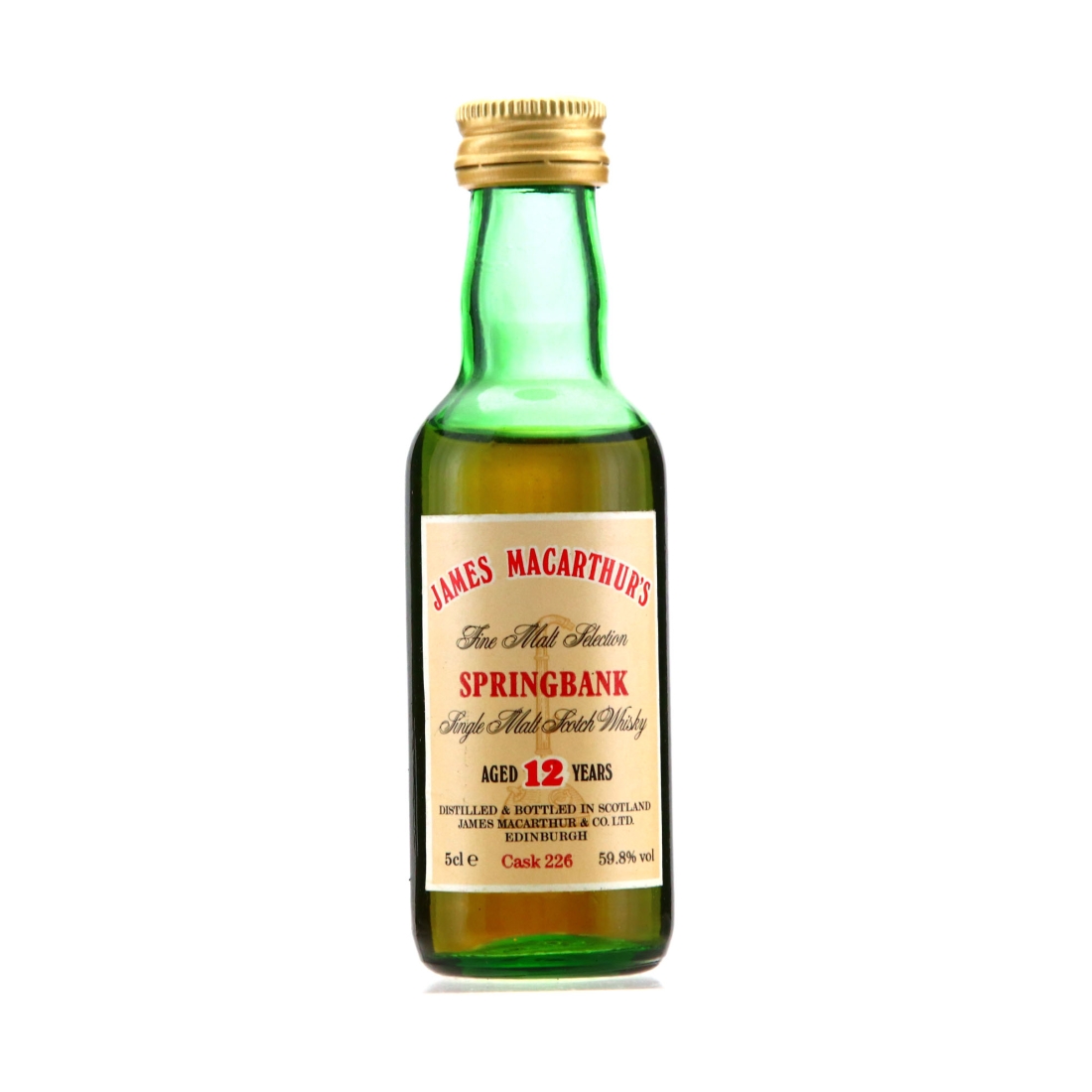 Springbank 12 Year Old James MacArthur Miniature