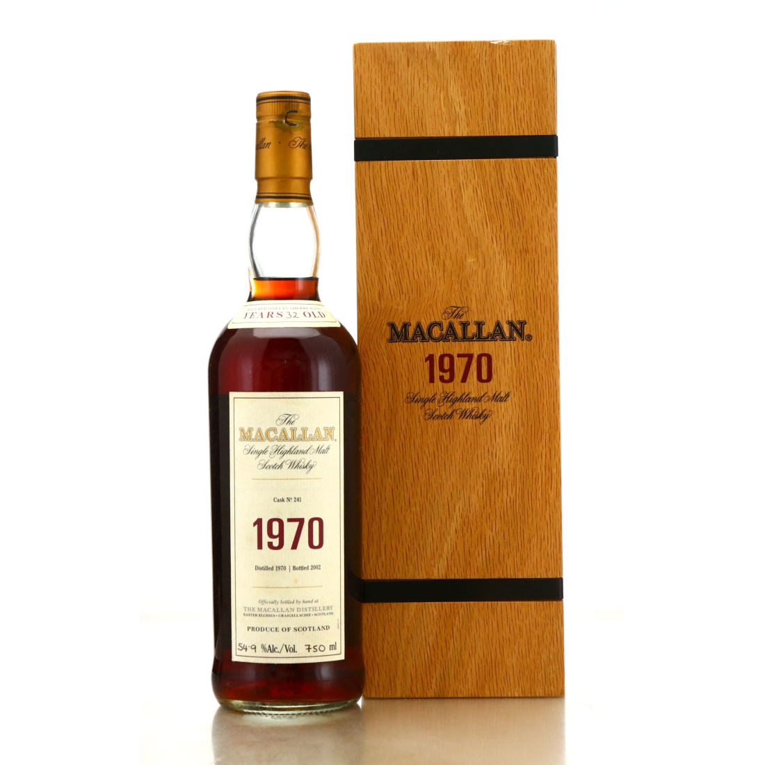 Macallan 1970 Fine and Rare 32 Year Old #241 75cl / US Import