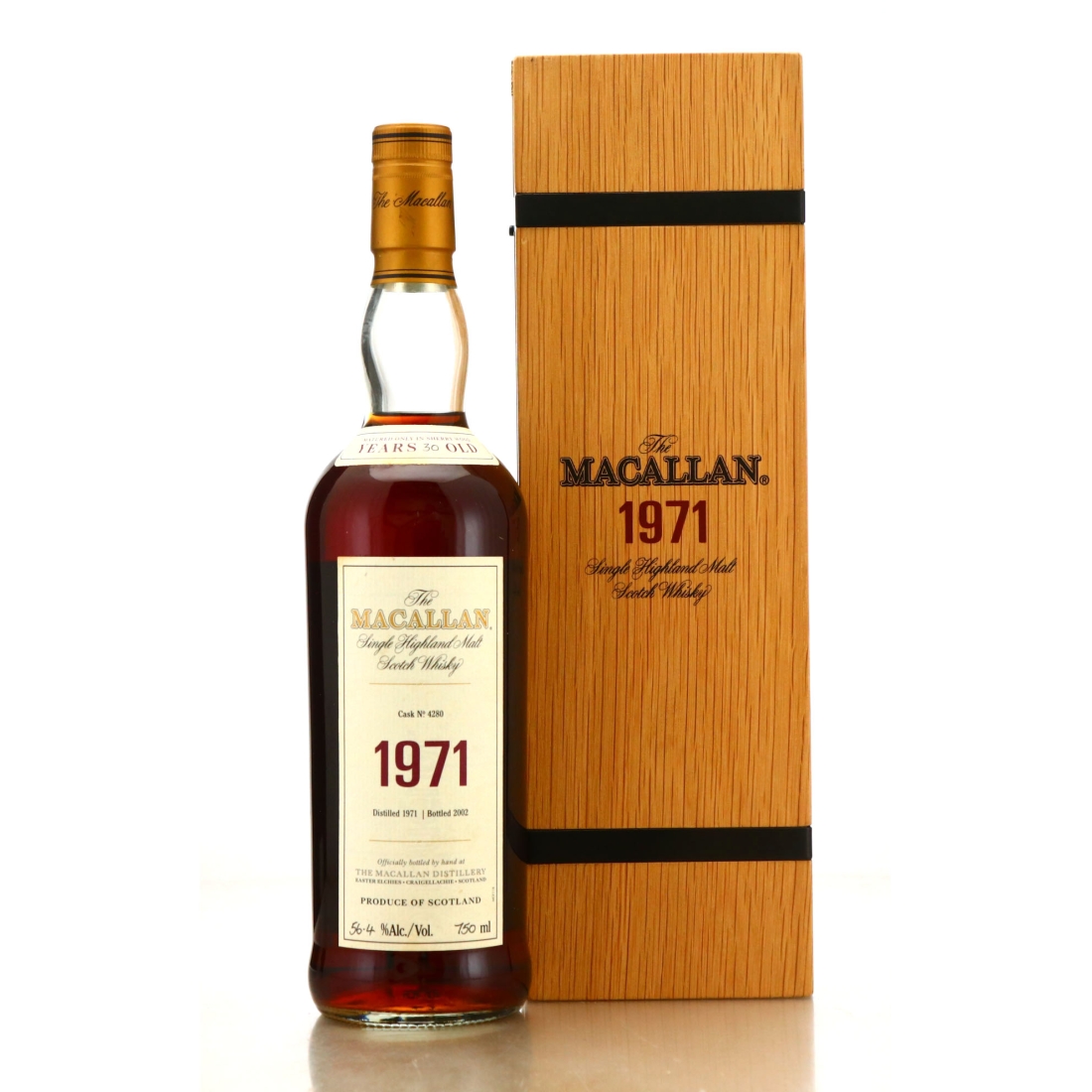 Macallan 1971 Fine and Rare 30 Year Old #4280 75cl / US Import