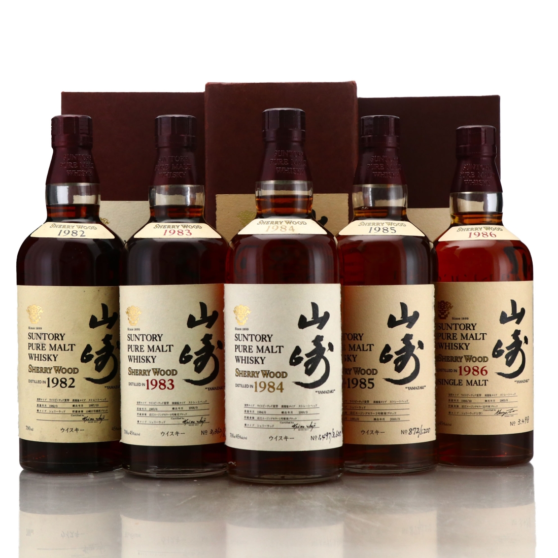 Yamazaki Suntory Pure Malt 1982-1986 Sherry Wood 5 x 70cl