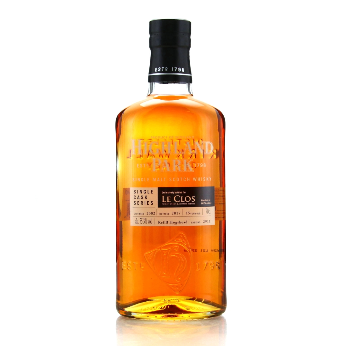 Highland Park 2002 Single Cask 15 Year Old #2911/ Le Clos
