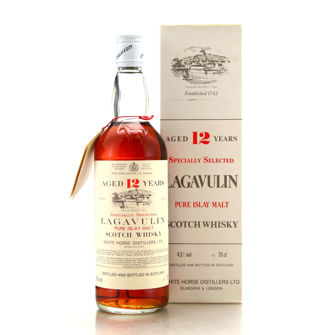Lagavulin 12 Year Old White Horse early 1980s