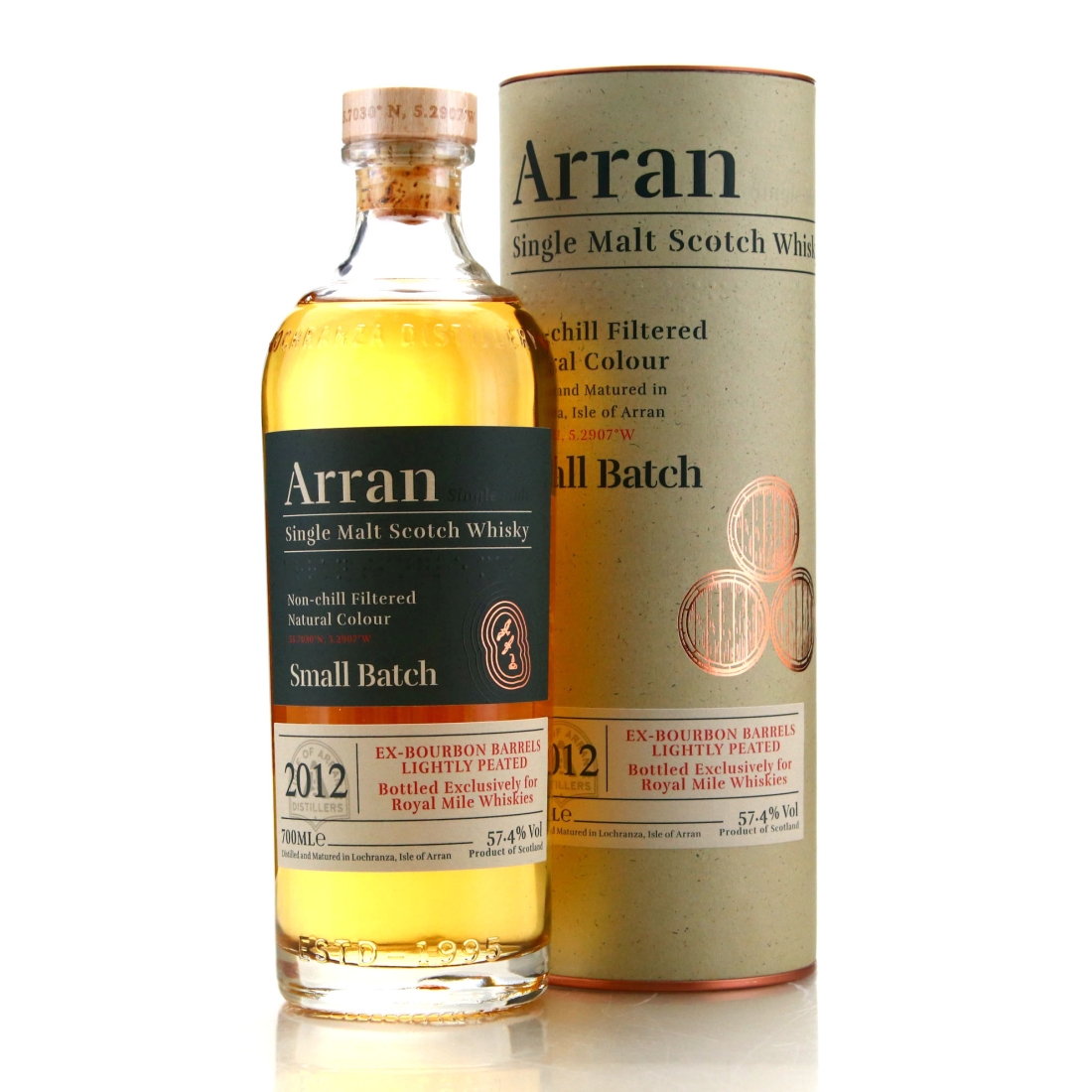 Arran 2012 Small Batch Bourbon Barrels Lightly Peated / RMW