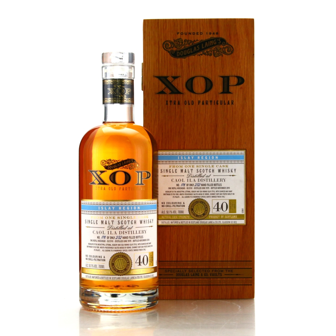 Caol Ila 1979 Douglas Laing 40 Year Old XOP