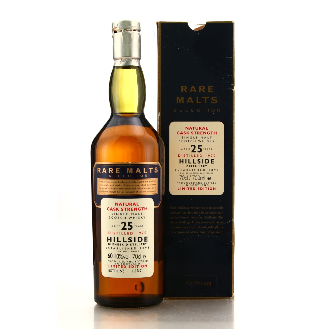 Glenesk-Hillside 1970 Rare Malts 25 Year Old / 60.10%