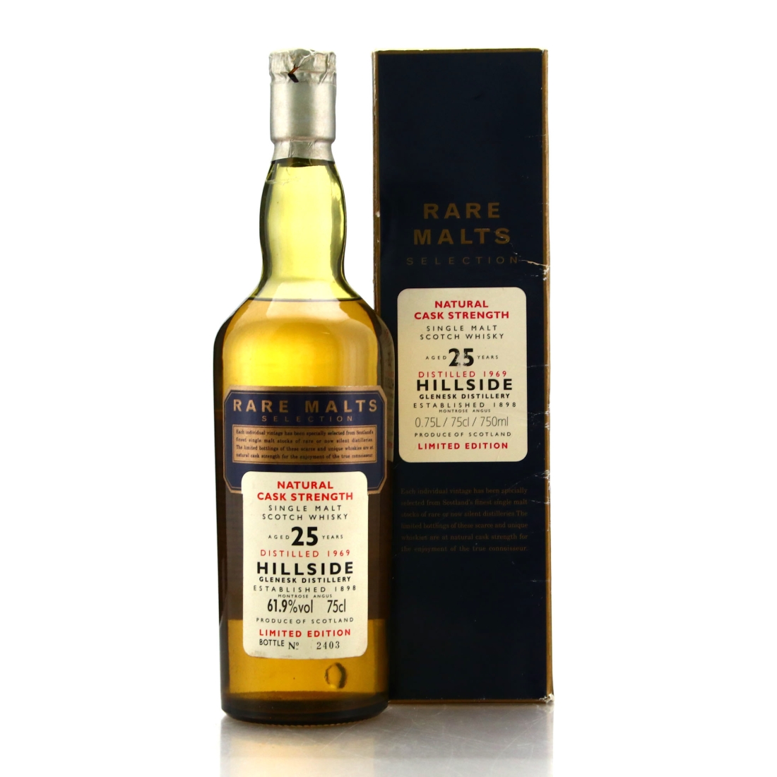 Glenesk-Hillside 1969 Rare Malts 25 Year Old 20cl / 61.9%