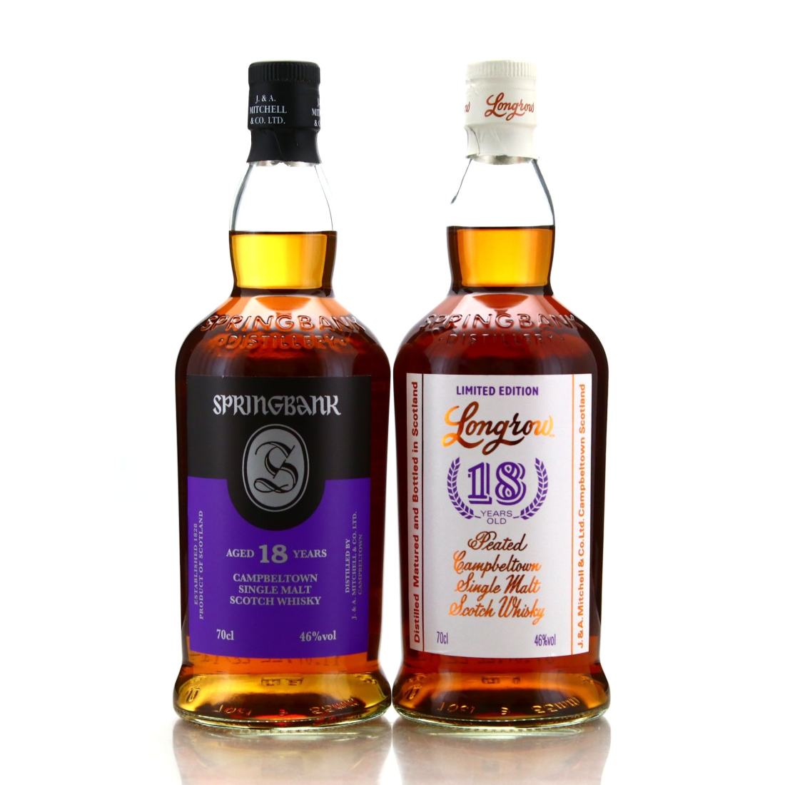 Springbank & Longrow 18 Year Old 2022 Release 2 x 70cl