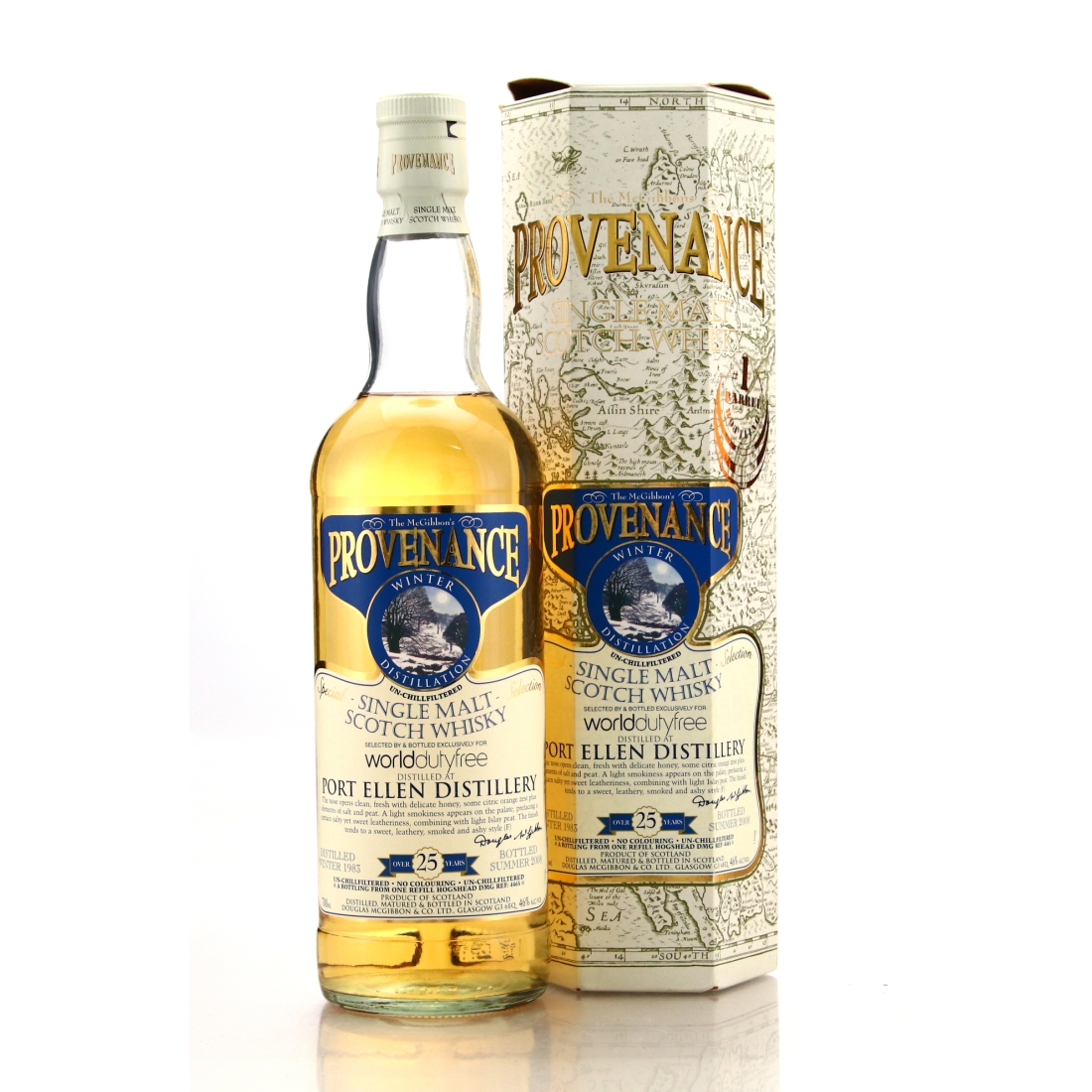 Port Ellen 1983 Douglas McGibbon 25 Year Old / World Duty Free