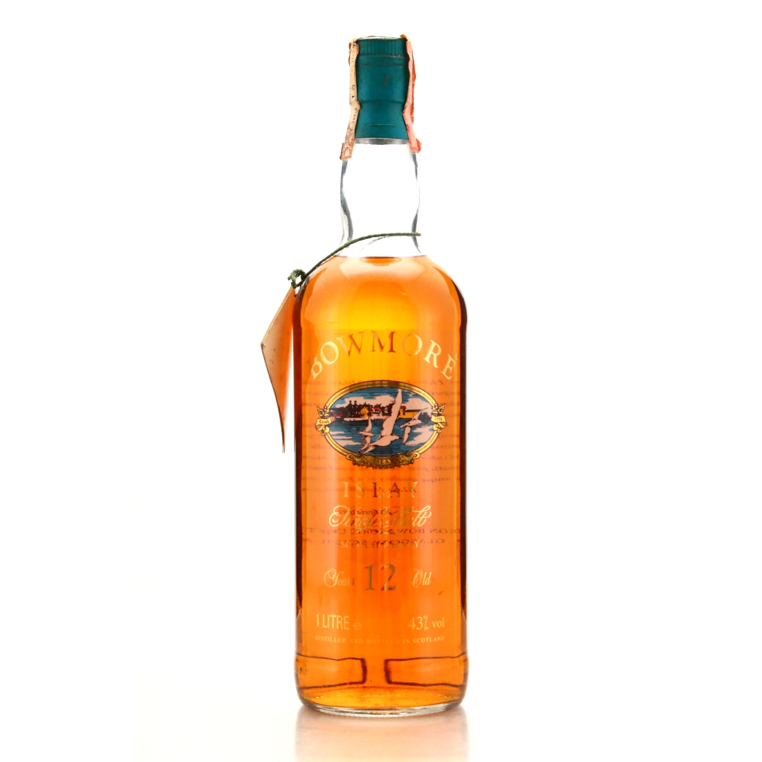 Bowmore 12 Year Old Screen Print 1 Litre 1980s