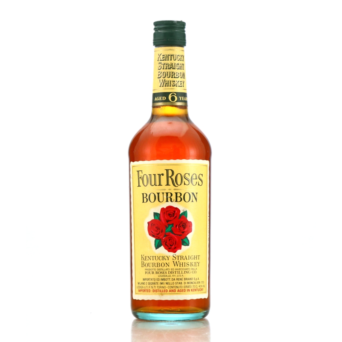 Four Roses 6 Year Old Kentucky Straight Bourbon 1990s / Rene Briand Import