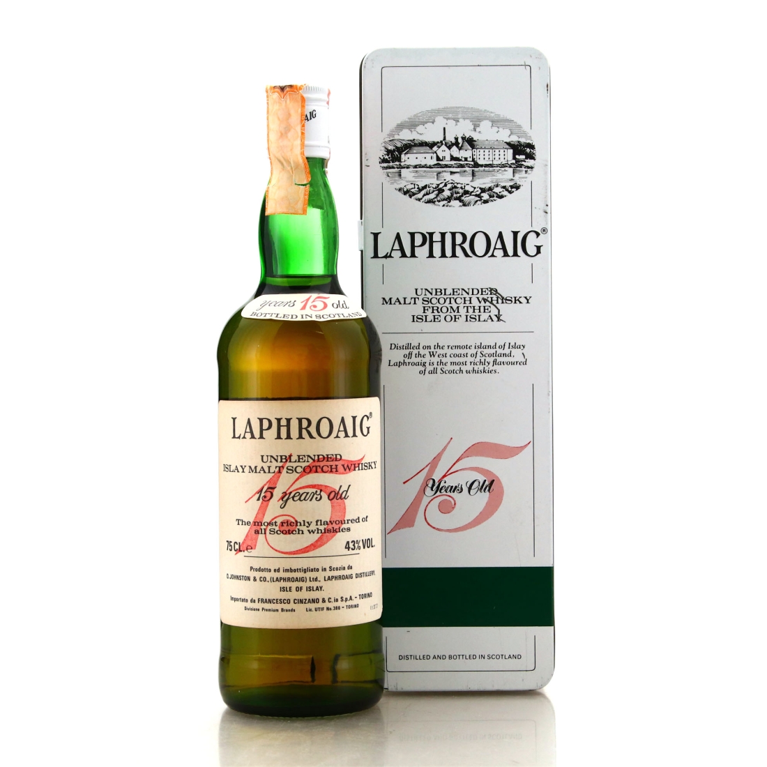 Laphroaig 15 Year Old 1985 / Cinzano Import