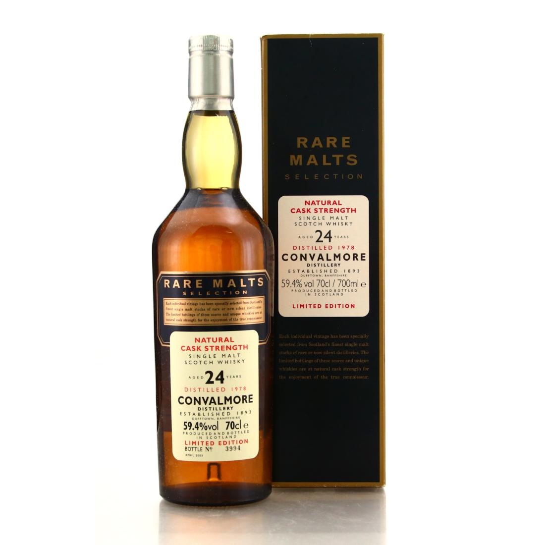 Convalmore 1978 Rare Malts 24 Year Old / 59.4%