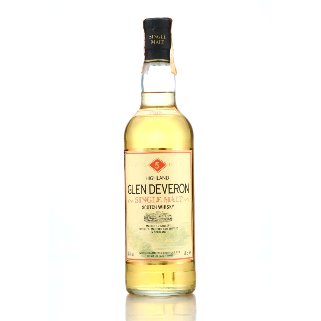 Glen Deveron 5 Year Old 1980s / Martini & Rossi Import