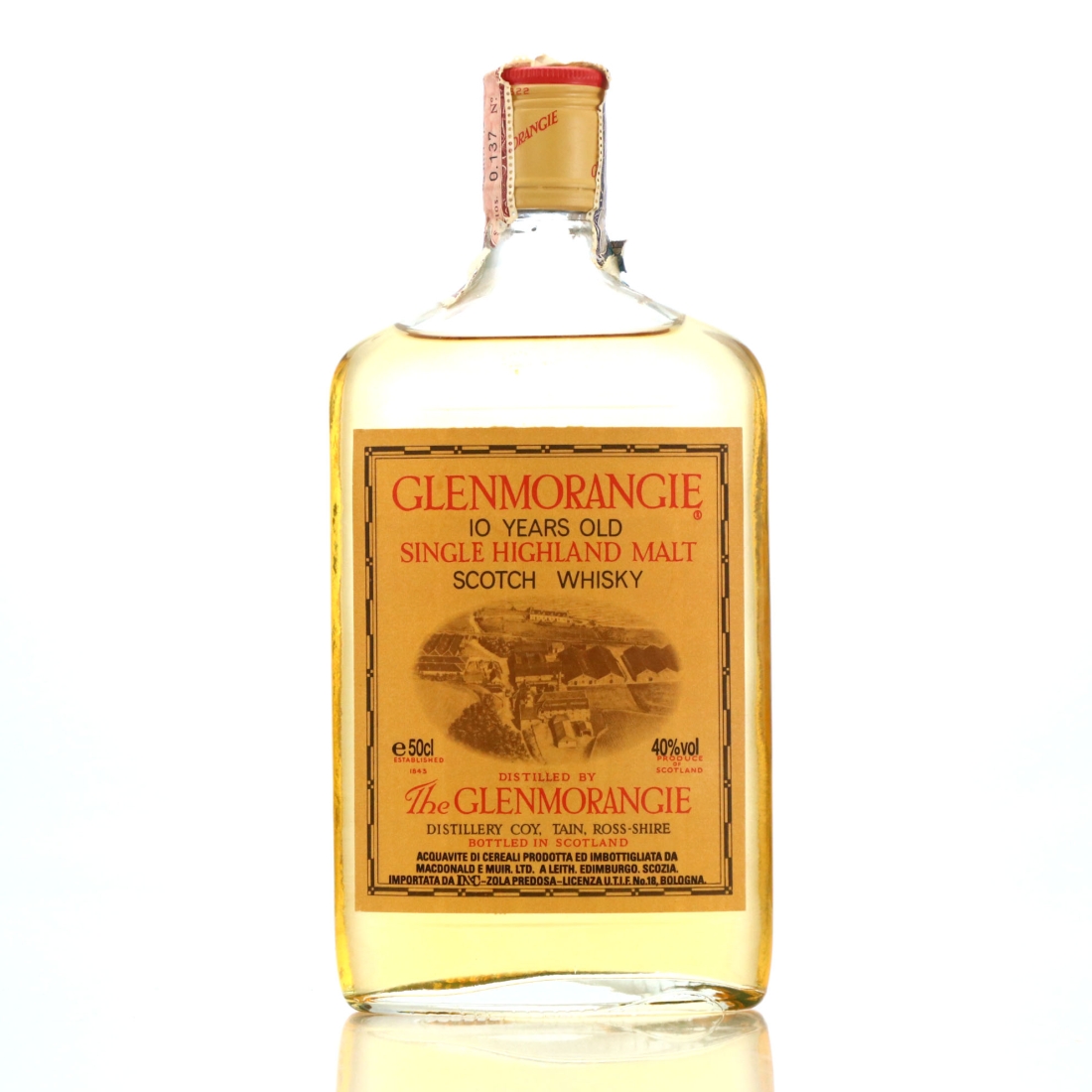 Glenmorangie 10 Year Old 50cl 1980s / D&C Import